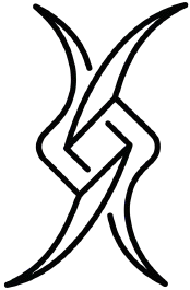 Abstract geometric line icon